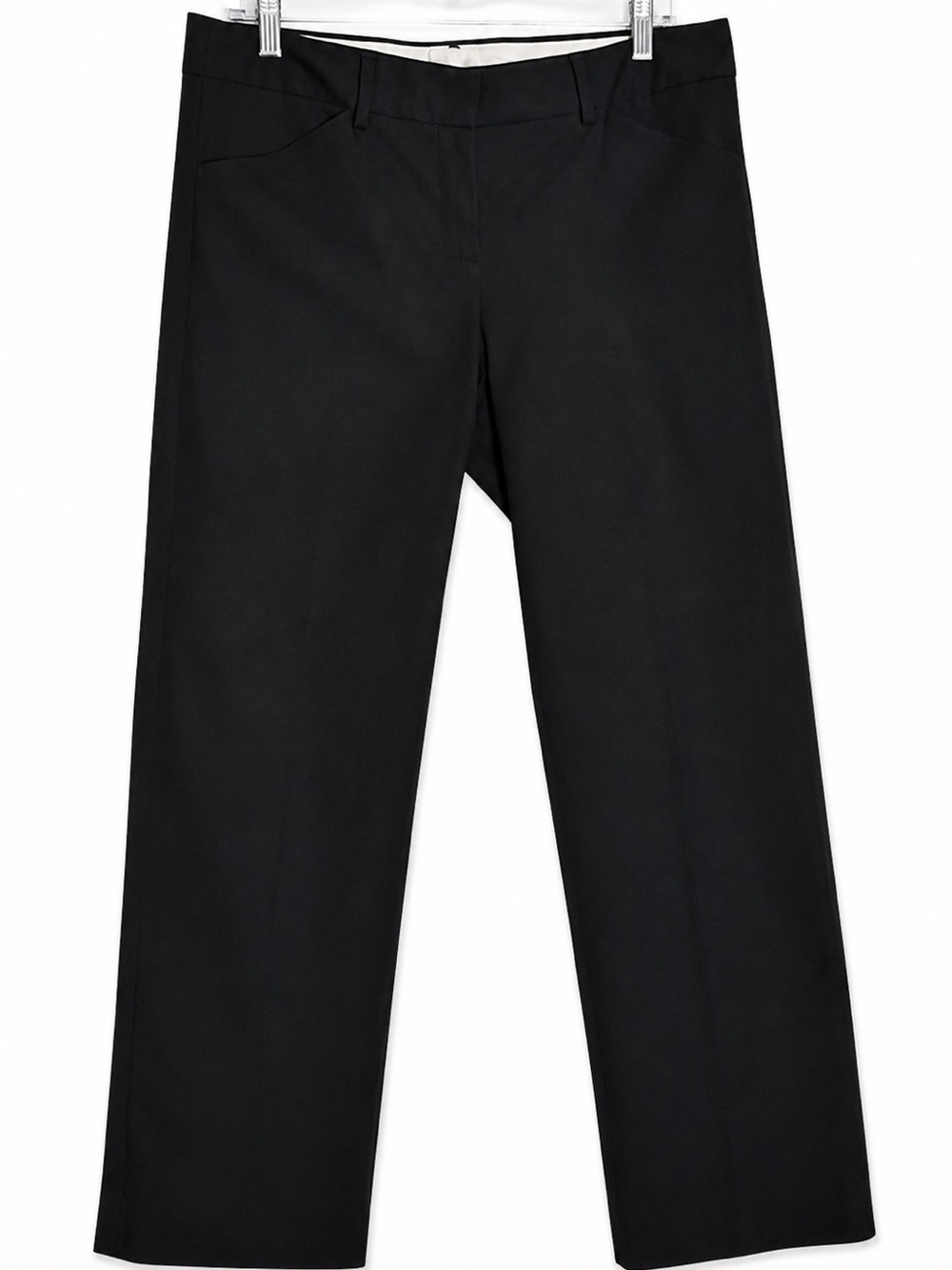 Theory Women’s Black Dress Pants Straight Leg Career Trousers made in the USA